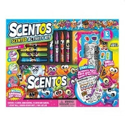 Scentos. Ароматний набір для творчості - ЗАБАВНА КОМПАНІЯ (маркери, віск.олівці, наклейки, раск