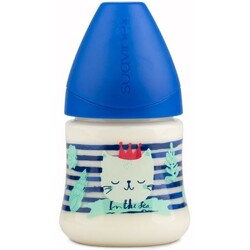 Suavinex. Бутылочка Морские истории, 150 мл, 0+ Синяя (8426420043090)