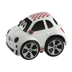 Chicco. Інерційна машинка Fiat 500 Racer, Mini Turbo Touch, білий(07667.00)