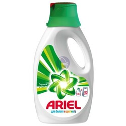 . Ariel. Жидкий порошок-гель для стирки Горный родник  (для белых и цветных тканей) 1.3 л (892649)