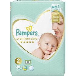 Pampers. Подгузники Pampers Premium Care Размер 2 (4-8 кг) 68 шт (8001841104874)