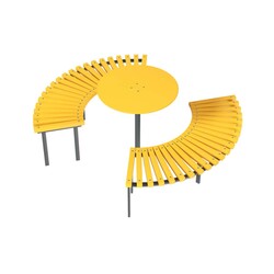 Kidigo. Лавка Сонце із столиком(31609)