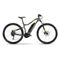 Haibike. Електровелосипед SDURO HardNine 1.0 400Wh 9 s. Altus 29", рама L, чорний для сірого лайму, 2020