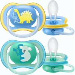 Avent . Пустушка Philips AVENT Ultra Air 18+ мес 2 шт для хлопчиків(SCF349-11)