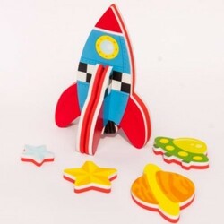 Meadow Kids. Ігровий набір для ванни 3 D модель Ракета(MK 232)