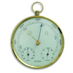 TFA . Барометр с термометром и гигрометром, пластик, 135 мм (20300632)