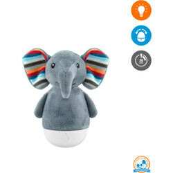 Zazu. Ночник-тумблер "Слоник Элли с авто отключением" (ZA-ELLI-01)