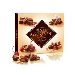 Roshen. Конфеты Assortment elegant молочный шоколад 145г (4823077619168)