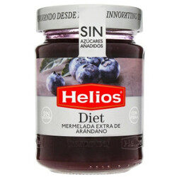 Helios. Джем из черники без сахара 280гр ( 8410095506226)