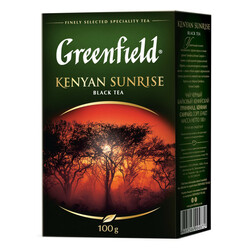 Greenfield. Чай черный Greenfield Kenyan Sunrise черный крупнолистовой 100г(4820022864581)