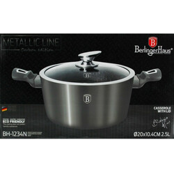 Berlinger Haus. Кастрюля  стеклянная крышка 2,2л BH 1234N шт (5999056766129)