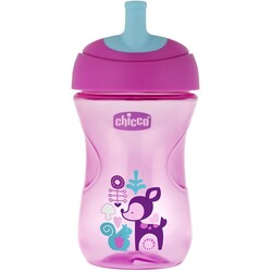 Chicco. Поильник-непроливайка Chicco Advanced Cup 266 мл 12м+ Рожевий(2900990759651)