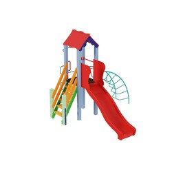 Kidigo. Дитячий комплекс Півник з пластиковою гіркою(11413)