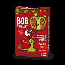 Bob - snail. Натуральні яблучно-вишневі цукерки", 120г. (520354)