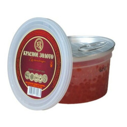 Красное золото. Икра лосос  Горбуша зернистая кр п-б 250г ( 4823024600935)