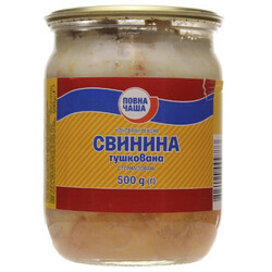 Повна Чаша. М'ясо свинина тушкована в-з 500г(9865060030593)