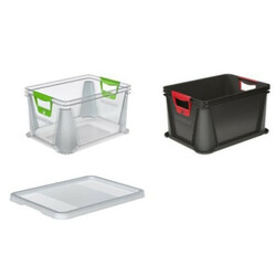 Keeeper.  Ящик для хранения с резиновыми ручками 20л-шт (4052396022117)