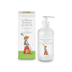 Lerbolario. Дитяча біла пінка для ванни з календулою, яблуком і мальвою 200мл(2050100008602)