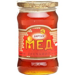 Бартнік. Мед натуральный цветочный гречаный 400г(4820025310115)