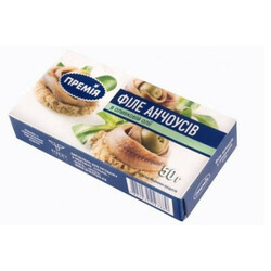 Премия. Анчоусы филе в оливковом масле 50г (4824034027880)