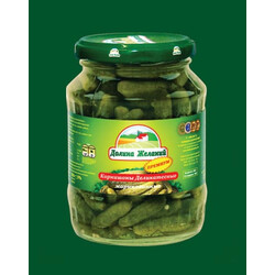 Долина бажань. Корнішони Делікатесні мариновані 370 гр(5060162904849)