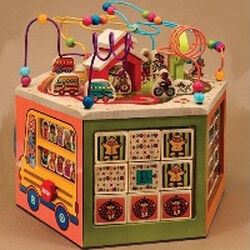 Battat.  Розвиваючий дерев'яний мега-центр - ЗНАЙКИН(розмір 61х53 см) (BX1105FZ)