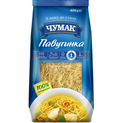 Чумак. Вироби макаронні Чумак Павутина 400 г(4820156766478)