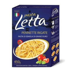 Pasta Letta. Вироби макаронні Pasta Letta пір'я 450 г(4820101714271)