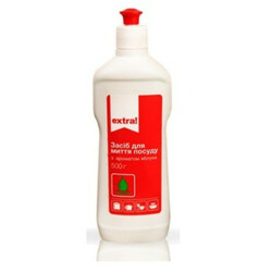 Extra! . Средство для мытья посудыьс ароматом яблока 500г ( 4823096406114)