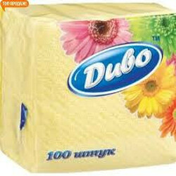 Диво. Салфетки желтые 100шт-уп (4820003831656)