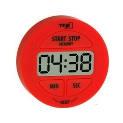 TFA. Кухонний таймер з секундоміром червоний(38202205)
