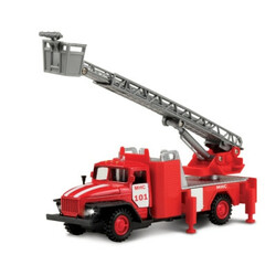 Технопарк. Автомодель - УРАЛ ПОЖАРНАЯ (стрела, свет, озвуч. укр. яз) (CT10-100-1U)