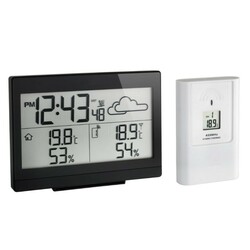 TFA. Метеостанция Casa 141x48x100 мм чёрная (35113501)