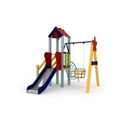 Kidigo. Дитячий комплекс Метелик, висота гірки 1,2 м(11643)