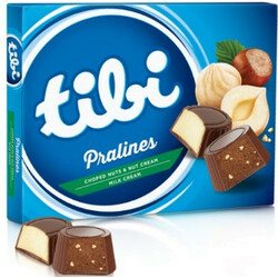 Roshen. Конфеты Tibi Pralines Chopped nut and Nut cream 117 гр (4823077616501)