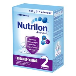 Nutrilon Гипоаллергенный 2, 600 гр., картон (032943)