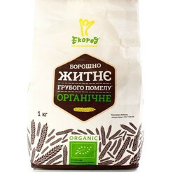 Екорід. Мука Екорід житня грубого помелу органічна 1кг   (4820153600201)