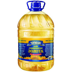 Чумак. Масло подсолнечное рафинированное дезодорирированное 4600г (4820078570528)