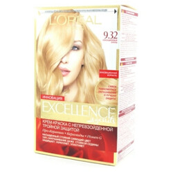 L'Oreal. Крем-фарба Excellence Creme про-кератин тон 9.32 1шт(3600522738589)