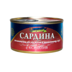 Морской пролив. Сардина Эксклюзив обжаренная томатном соусе №5 240 гр (4820185920261)