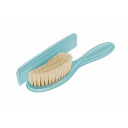 Rotho. Гребінець і щітка з натуральної щетини, бірюзовий(4250226045095)