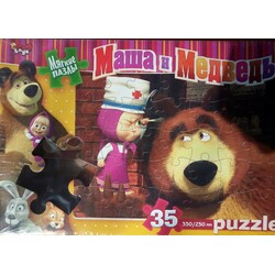Dankotoys. Мягкие пазлы Маша и медведь 35 элементов (4820150915063)
