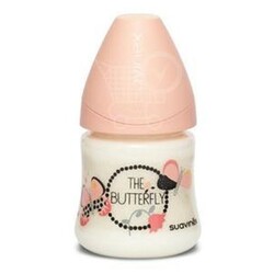 Suavinex. Бутылочка Крылатые истории, 150 мл, 0+ Розовая (8426420051279)