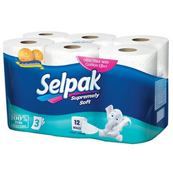 Selpak. Бумага туалетная белая 16 шт-уп  (8690530134546)