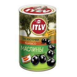 ITLV. Оливки Супер чёрные без косточки 314 мл (8410179003030)