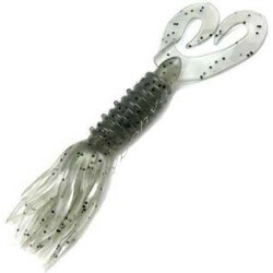 Big Bite Baitst. Силикон Double Tail Skirted Grub 5" Smoke PPR 8 шт. (1838.01.11)