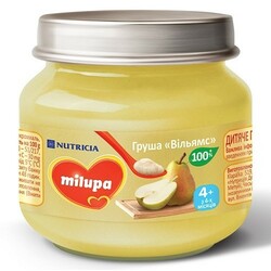 Milupa. Фруктове пюре Milupa Груша Вільямс, 100 г(3157)