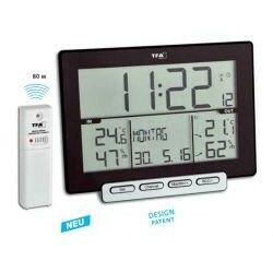 TFA . Термогигрометр цифровой "Trinity", внешний радиодатчик, 157х43х117 мм  (30305801)
