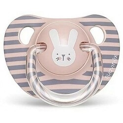 Suavinex. Пустушка анатомічна "Hygge: Затишні історії", 6-18 міс., рожевий зайчик(8426420069755)