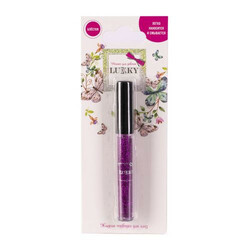 LUCKY. підведення д.контура очей з блискітками, 2 мл, цв.фіолетовий з блискітками(4630073231030)